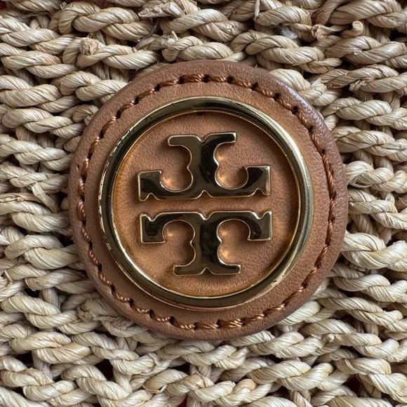 Tory Burch Wicker Straw Raffia Crochet Tote Bag - Picture 2 of 7